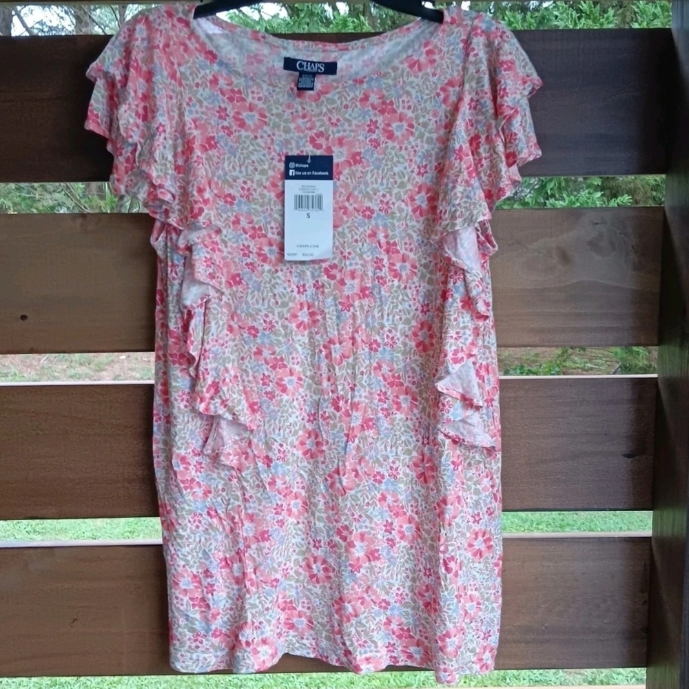 Claiborne Pink Floral Women's Top